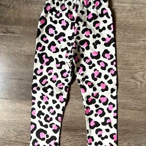 New Pink and Gray leopard leggings